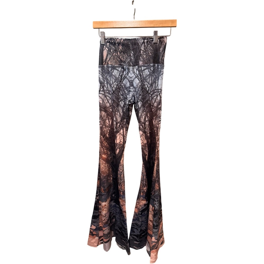 Android Jones tree Flared Leggings
